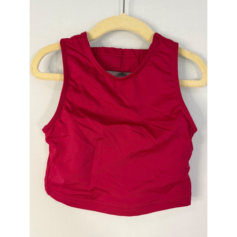 Balera Dance Crop Top Kids IC Pink Excellent Strappy Ladder Back MT12076